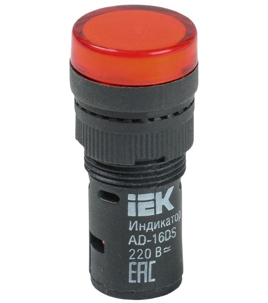 Арматура светосигнальная AD-16DS 230В красн. IEK BLS10-ADDS-230-K04-16