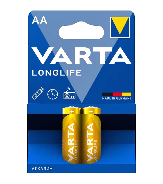 Батарейки VARTA Long Life AA блистер 204106101412