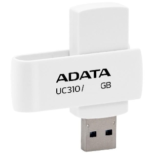 Флешка USB ADATA UC310 (UC310-256G-RWH), 256Gb, USB 3.2 Gen1, R/W 100/30, белый