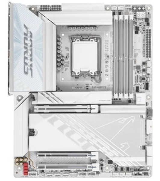 Материнская плата Gigabyte Z890 AORUS PRO ICE, LGA 1851, Intel Z890, 4xDDR5, 4xSATA, 5xM.2, 1xPCIe 5.0 x16, 1xPCIe 4.0 x4, 1xPCIe 4.0 x1, 2xUSB-C (Thunderbolt 4), 1x 5Gb LAN, 4xUSB-A 3.2 Gen 1, 2xUSB-A 3.2 Gen 2, 4xUSB-A 2.0, 2x3.5 мм, 7.1, ATX