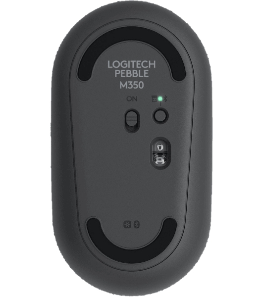 Мышь беспроводная Logitech Pebble M350 графитовый, 1000 dpi, радиоканал, Bluetooth, USB, кнопки - 3