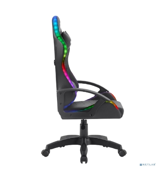 Кресло Defender Factor X RGB черный, экокожа, 120 кг