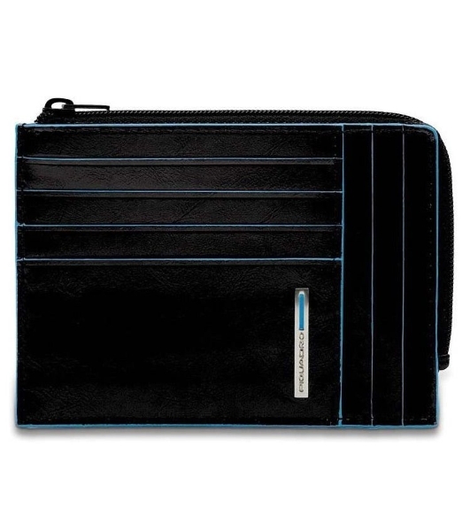 Чехол для кредитных карт Piquadro Blue Square PU1243B2R/N черный натур.кожа