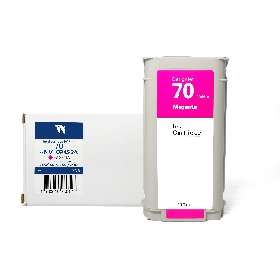 Картридж струйный NVPrint 70 (NV-C9453A) Magenta для HP DesignJet Z2100/Z3100/Z3200/Z5200/Z5400 (130 мл) совместимый