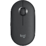 Мышь беспроводная Logitech Pebble M350 графитовый, 1000 dpi, радиоканал, Bluetooth, USB, кнопки - 3, фото36