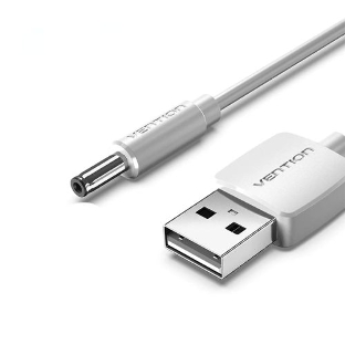 Кабель Vention USB AM/DC-jack 3.5мм M - 1м белый