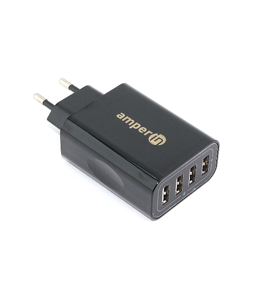 Блок питания (сетевой адаптер) Amperin 4-port USB*5V 2.4A (YDS-TC028-4-0-0)