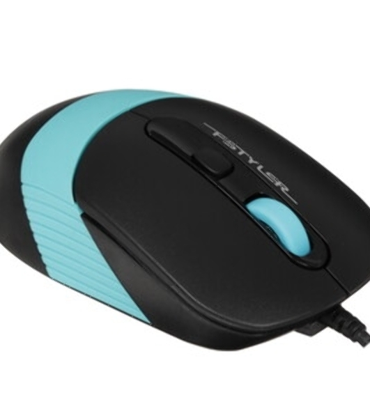 Мышь проводная A4Tech Fstyler FM10 белый/серый, 1600 dpi, USB, кнопки - 4