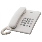 Телефон проводной Panasonic KX-TS2350RUW белый повтор номера, регул-ка громкости, кр.на стену, фото2