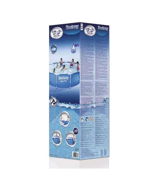 Каркасный бассейн Bestway Steel Pro 366х76 см (56706 BW)