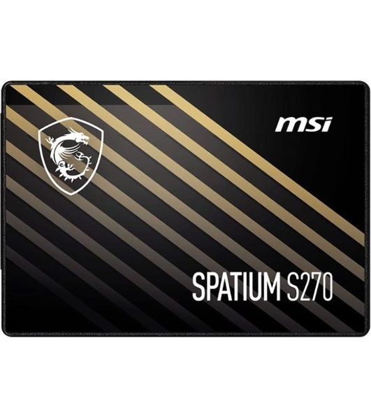 Накопитель SSD MSI SPATIUM S270, 240Gb, 2.5', SATA III, R/W 500/400