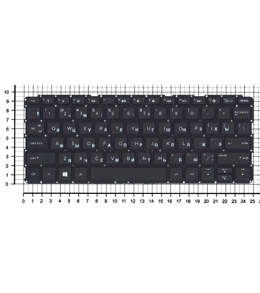 Клавиатура для ноутбука HP Pavilion Touchsmart 11 (11-e030sa) черная