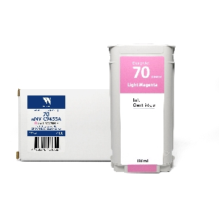 Картридж струйный NVPrint 70 (NV-C9455A) Light Magenta для HP DesignJet Z2100/Z3100/Z3200/Z5200/Z5400 (130 мл) совместимый