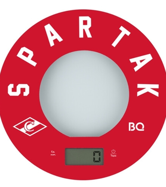 Весы кухонные BQ KS1007 Spartak, красный/рисунок