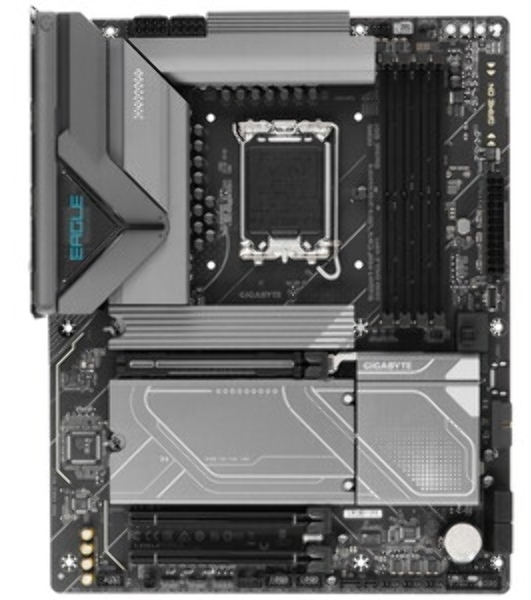 Материнская плата Gigabyte Z890 EAGLE WIFI7, LGA 1851, Intel Z890, 4xDDR5, 4xSATA, 4xM.2, 1xPCIe 5.0 x16, 2xPCIe 4.0 x4, 1xDP, 1xUSB-C, 1x 2.5Gb LAN, 4xUSB-A 3.2 Gen 1, 2xUSB-A 3.2 Gen 2, 3x3.5 мм, 7.1, 1xUSB4, ATX