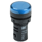 Арматура светосигнальная AD-22DS 24В AC/DC син. IEK BLS10-ADDS-024-K07, фото 1