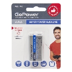 Батарейка GoPower Крона 6LR61 BL1 Alkaline 9V (1/10/240), фото2