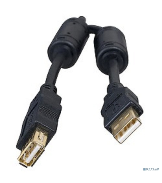 Кабель Defender PRO USB 2.0 кабель удлинительный 1.8м AM/AF, зол.конт, 2фер.фил.
