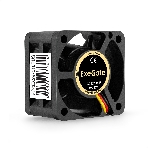 Вентилятор для корпуса ExeGate EX04020B3P черный, 40 мм, 6300 об/мин, 28 дБ, 3 pin, фото 1