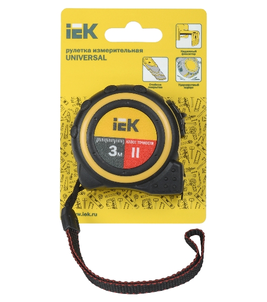 Рулетка измерительная Universal 3м IEK TIR10-1-003