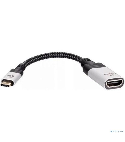 Адаптер VCOM USB 3.1 Type-Cm --> HDMI A(f) 8K@60Hz, 0.15m,Alum