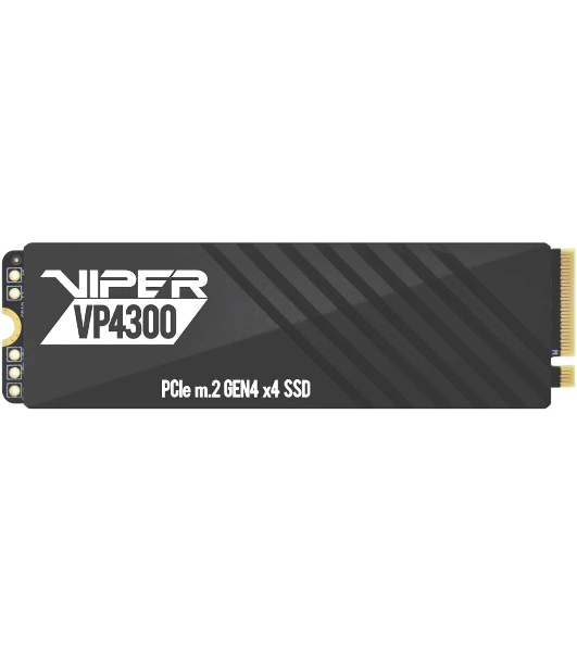 Накопитель SSD Patriot Viper VP4300, 1Tb, PCIe 4.0 x4, M.2 2280, NVMe, R/W 7400/5500, с радиатором