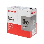 Кабель витая пара Rexant LIGHT U/UTP, cat.5e, ZH нг(А)-HF, 4PR, 24AWG, внутренний, серый, 305 м, фото4
