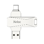 Флешка USB Netac U782C NT03U782C-032G-30PN dual USB 3.0+TypeC 32Gb, retail version, фото2