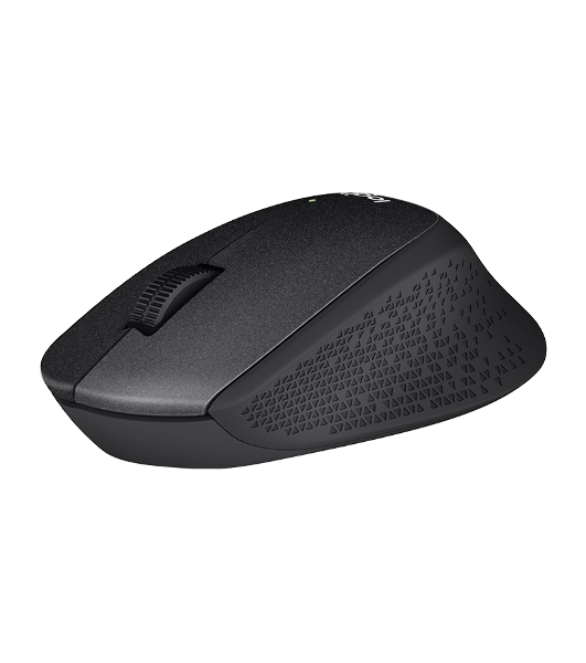 Мышь беспроводная Logitech M330 SILENT PLUS черный, 1000 dpi, радиоканал, USB, кнопки - 3