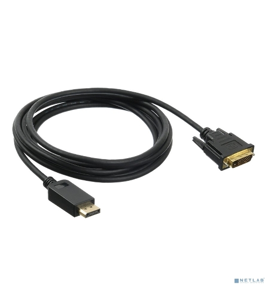 Кабель аудио-видео Buro 1.1v DisplayPort (m)/DVI-D (Dual Link) (m) 3м. позолоченные контакты черный