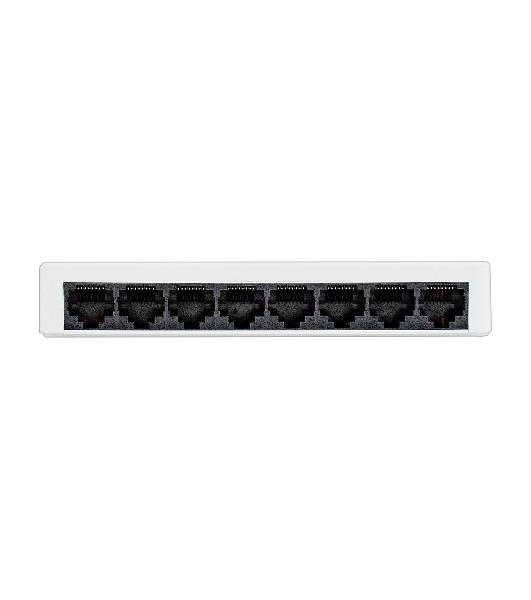 Коммутатор неуправляемый ExeGate EDES-1008C (8-портовый UTP 10/100Mbps, с функцией энергосбережения (Green Ethernet Technology), настольный/настенный)