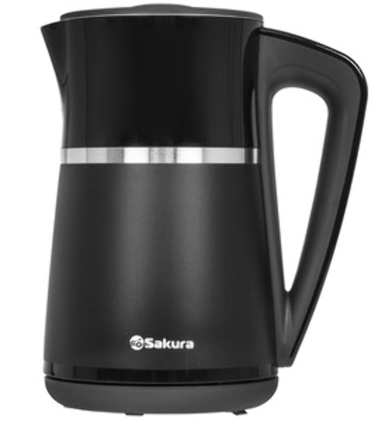 Чайник электрический Sakura SA-2185DBK Premium 1.7 л, дисплей, черный