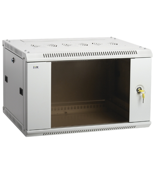 Шкаф ITK LINEA W 12U 600x450 мм дверь стекло, RAL7035
