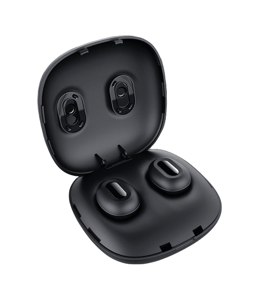 Наушники TWS GEOZON Track черный, внутриканальные, Bluetooth, до 4 ч