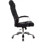 Кресло руководителя Бюрократ T-9928SL Fabric черный Italia Black, крестов. металл хром, фото29