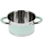 Кастрюля LARA LR02-540 MINT 16x9 см, 1,7 л, носик, индукционное дно, крышка с бортом, полипропилен, силикон, нержавеющая сталь, фото7