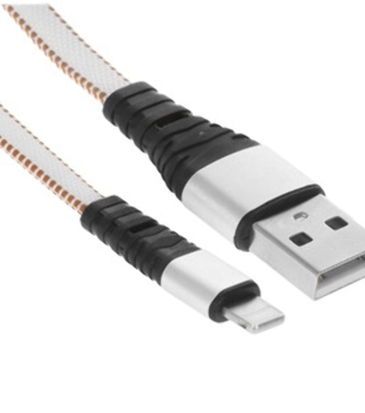 Кабель Rexant USB-Lightning 2.4 A, 1 м, синяя нейлоновая оплетка