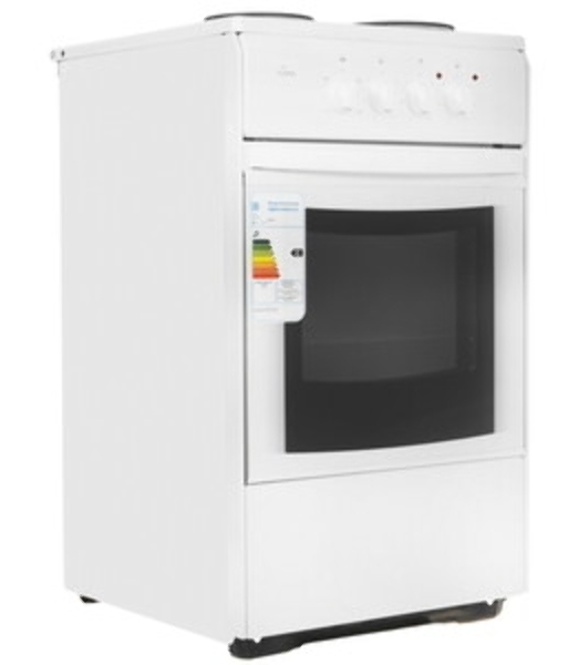 Плита электрическая Flama AE 1304 W белый, конфорок 3 шт, духовка 50 л, 50 см x 85 см x 60 см