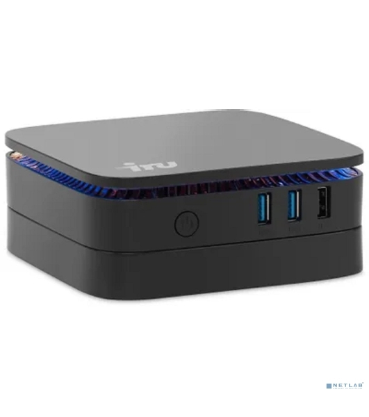 Неттоп IRU 110JLCN Cel N4500 (1.1) 8Gb SSD256Gb UHDG Windows 11 Pro GbitEth WiFi BT черный (2152163)