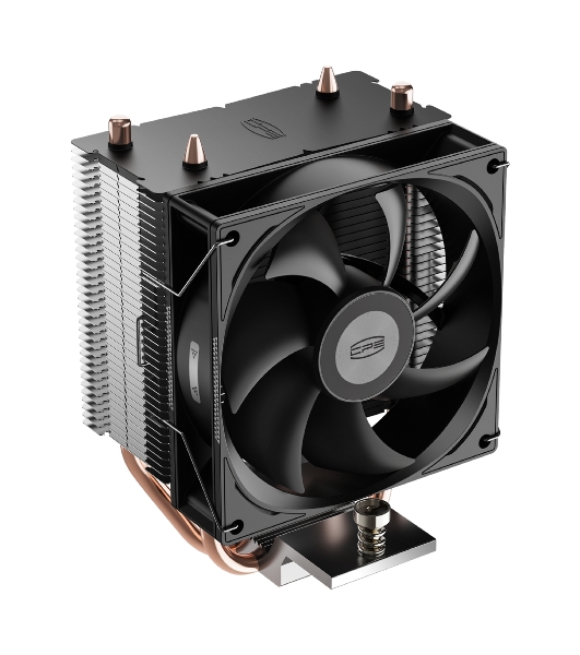 Кулер для процессора PCCooler R200 S115X/1200/1700/AM4/AM5 (TDP 110W, 90мм Non LED Fan, 2 тепловые трубки 6мм, 2200RPM, 28,3dBa)