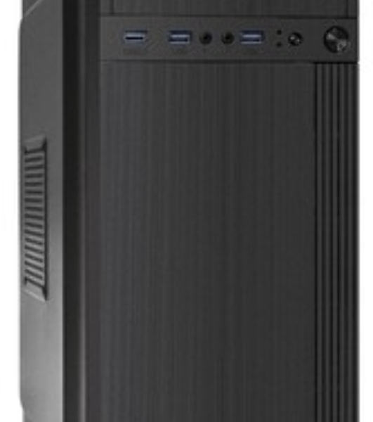 Компьютерный корпус Miditower ExeGate AA-443U-AA500 (ATX, AA500 8 см, 2*USB+1*USB 3.0+HD Audio, черный)