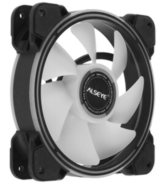 Вентилятор для корпуса Alseye Halo 4.0-B kit (3шт.) черный, 120 мм, 1300 об/мин, 24.8 дБ, 4 pin