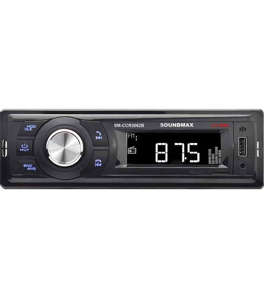 Автомагнитола Soundmax SM-CCR3062B, 1 DIN, Bluetooth, USB Type-A, AUX