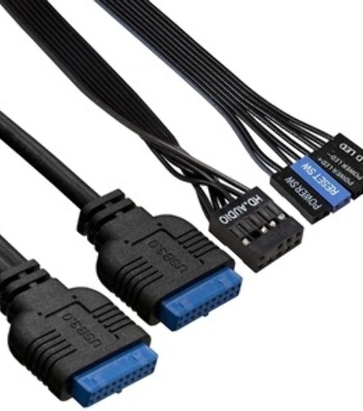 Компьютерный корпус Miditower ExeGate AA-443U-AA500 (ATX, AA500 8 см, 2*USB+1*USB 3.0+HD Audio, черный)