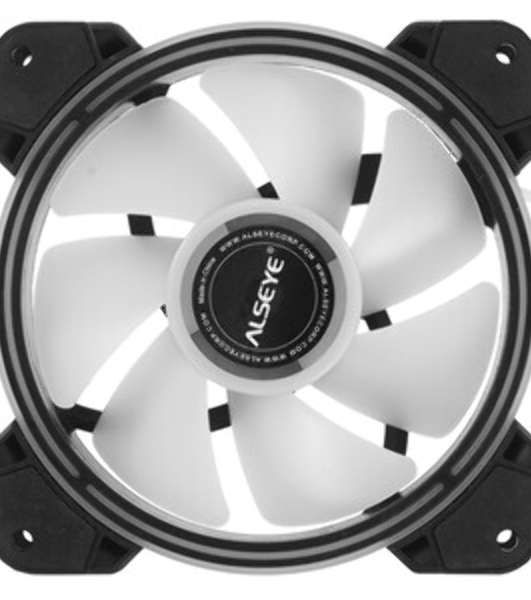 Вентилятор для корпуса Alseye Halo 4.0-B kit (3шт.) черный, 120 мм, 1300 об/мин, 24.8 дБ, 4 pin