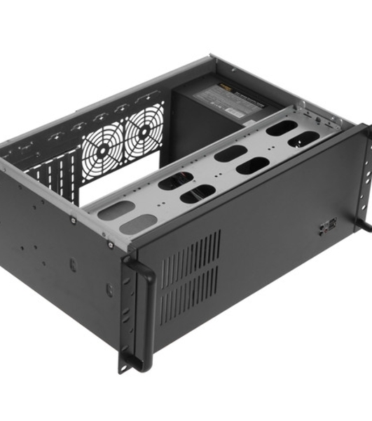 Серверный корпус ExeGate Pro 4U300-08 (RM 19', высота 4U, глубина 300, БП 1200PPH-SE 80 PLUS® Bronze, USB)