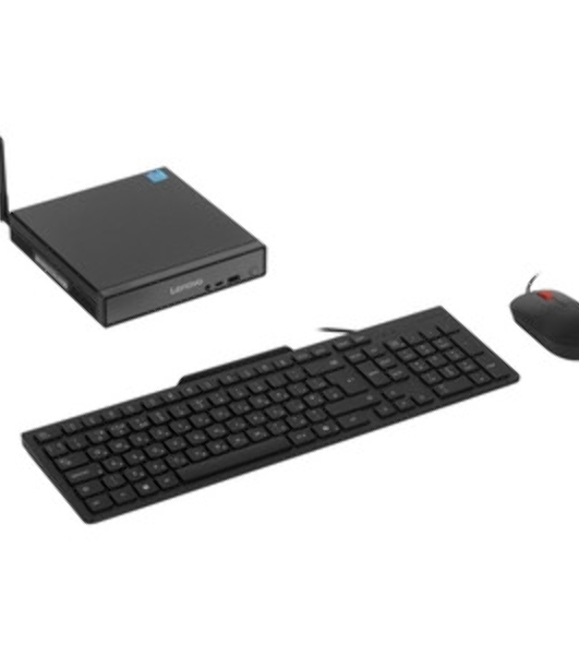 Неттоп Lenovo ThinkCentre Neo 50q G5 slim Core 5 210H (2.2) 16Gb SSD512Gb UHDG без ОС GbitEth WiFi BT 90W kb мышь клавиатура черный (13B9S09900)