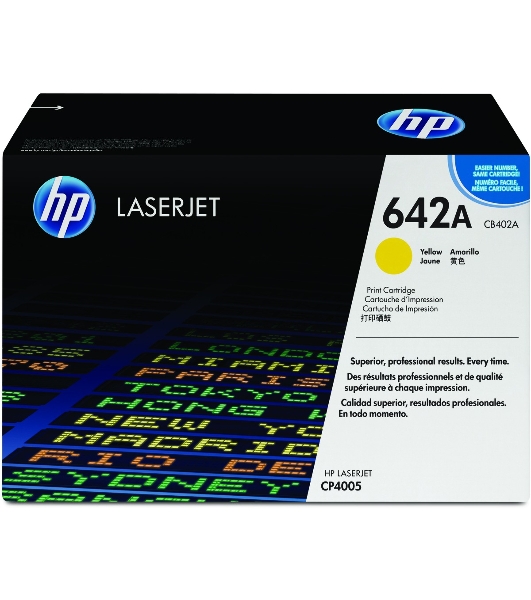 Картридж лазерный HP CB402A желтый CP4005
