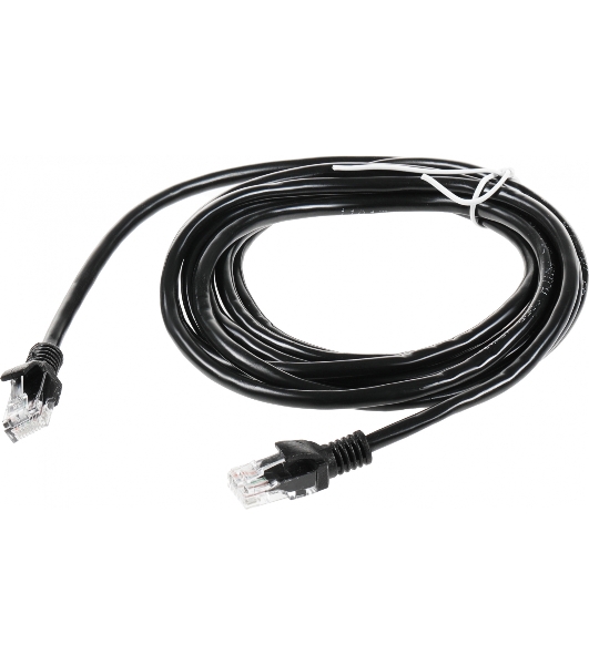 Патч-корд UTP Cablexpert PP12-3M/BK 5e, 3м, литой, многожильный, черный
