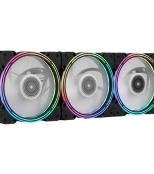 Вентилятор для корпуса Alseye Halo 4.0-B kit (3шт.) черный, 120 мм, 1300 об/мин, 24.8 дБ, 4 pin